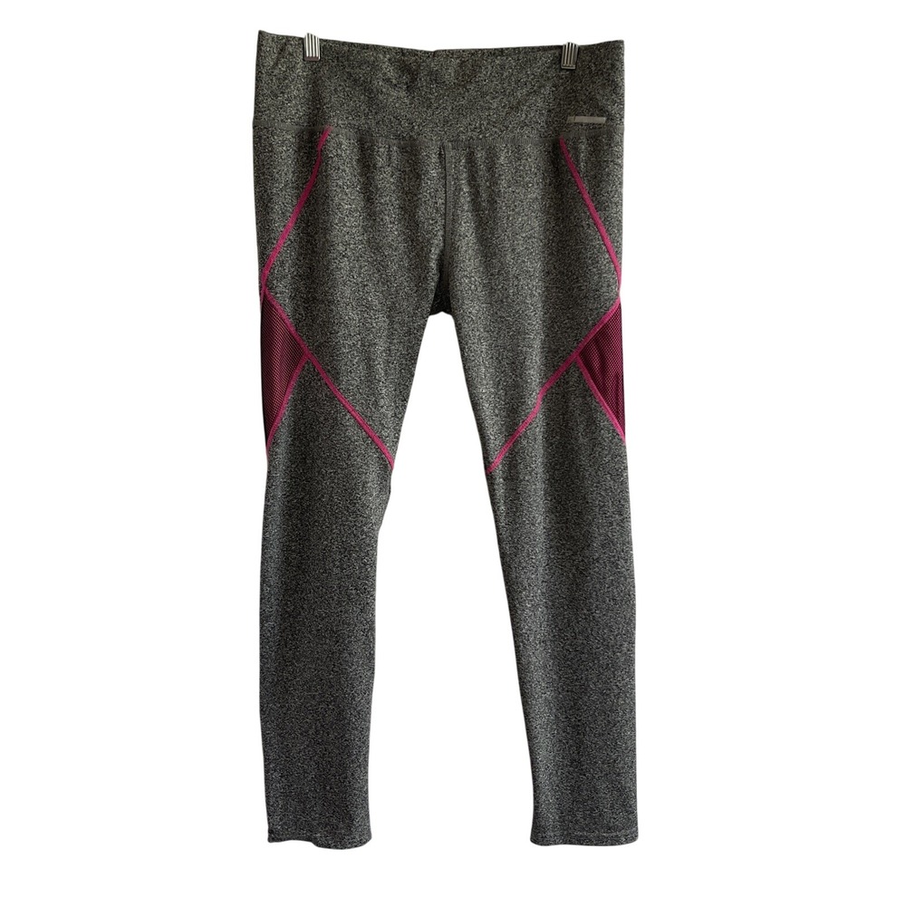 JGX Performance Size XL Cropped Pull On Leggings w/Double Mesh‎ Accent